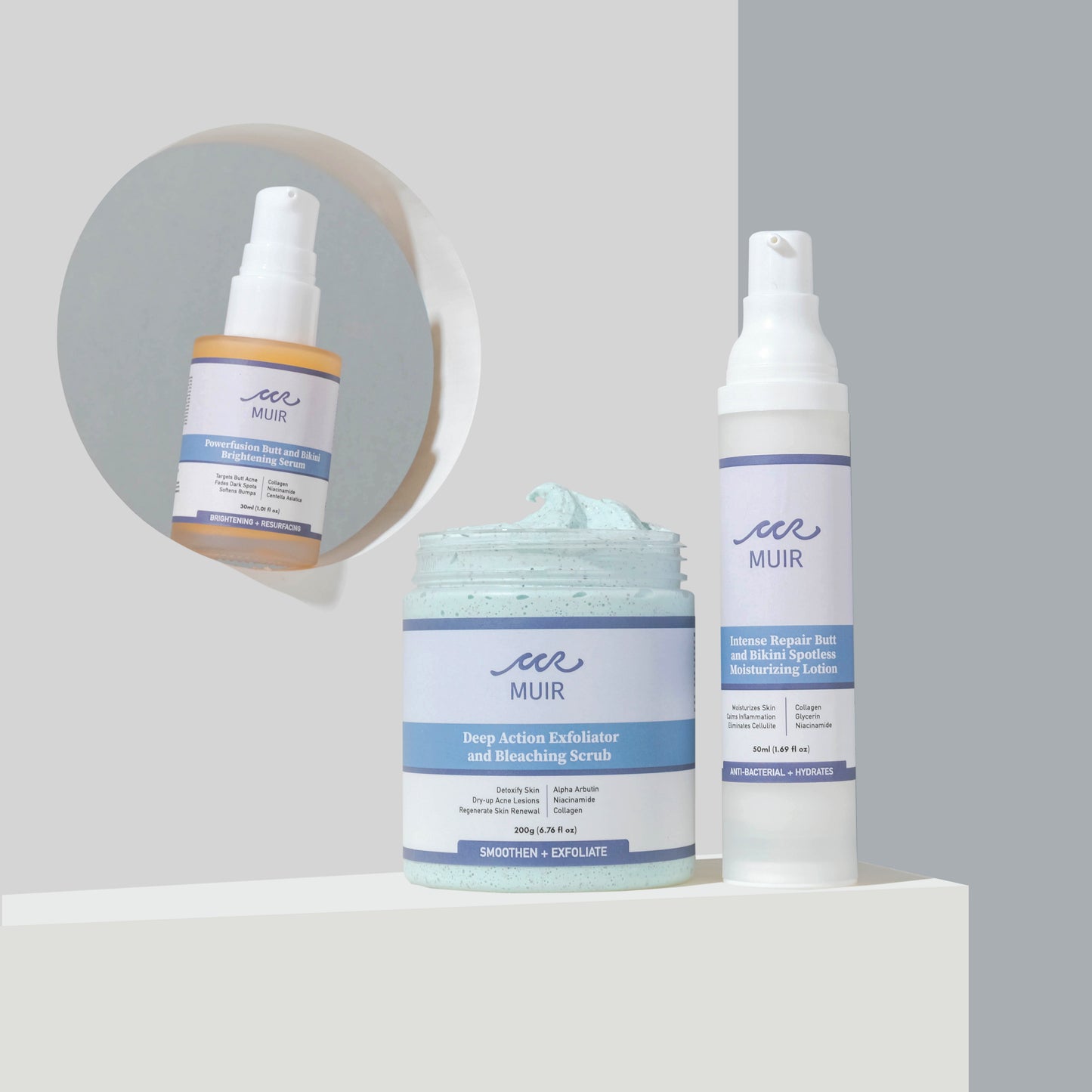 MUIR Butt and Bikini Care Bundle