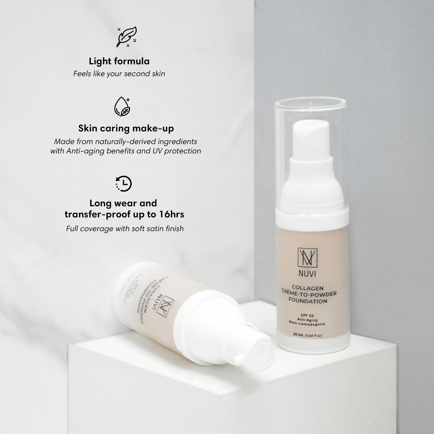 NUVI Collagen Crème to Powder Foundation