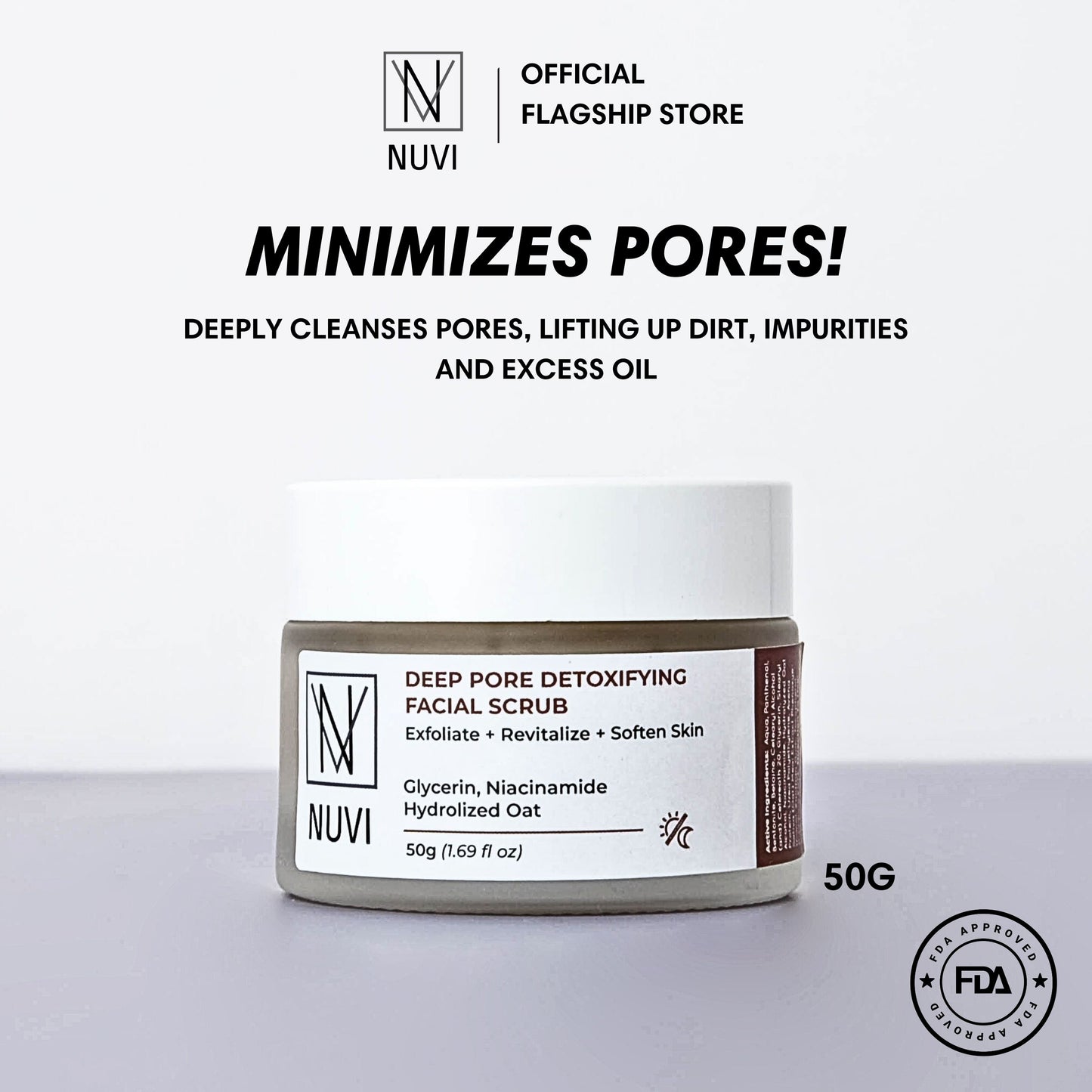 NUVI Deep Pore Detoxifying Facial Scrub